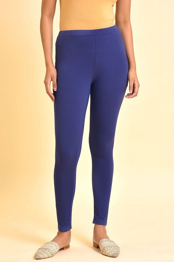 TheMogan Women's Basic Cotton Jersey Elastic High Waist Long Full Length  Ankle Leggings Deep Camel S - Walmart.com