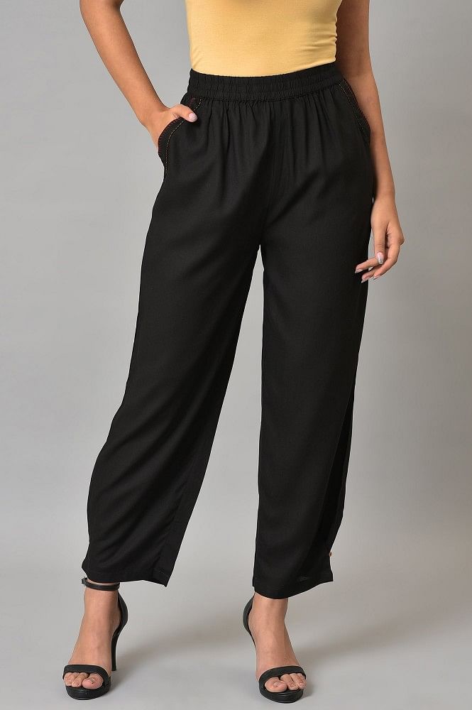 AMI Paris box-pleated Cropped Trousers - Farfetch