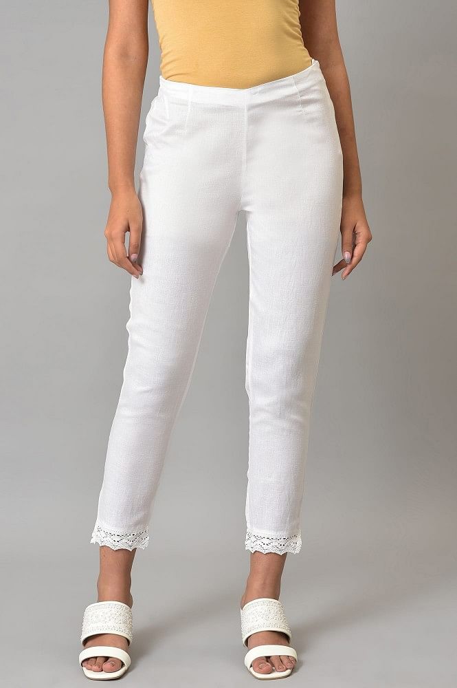 Buy online Women Solid Pleated Cigarette Pants from bottom wear for Women  by Etiquette for ₹899 at 10% off | 2024 Limeroad.com