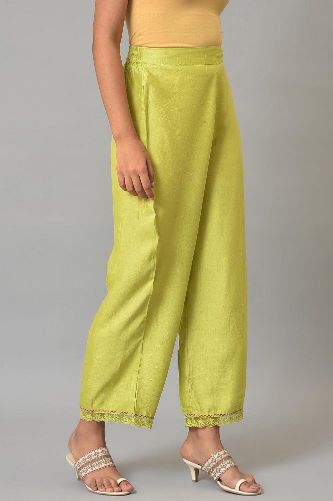 Buy Green Pants for Women by ZRI Online | Ajio.com