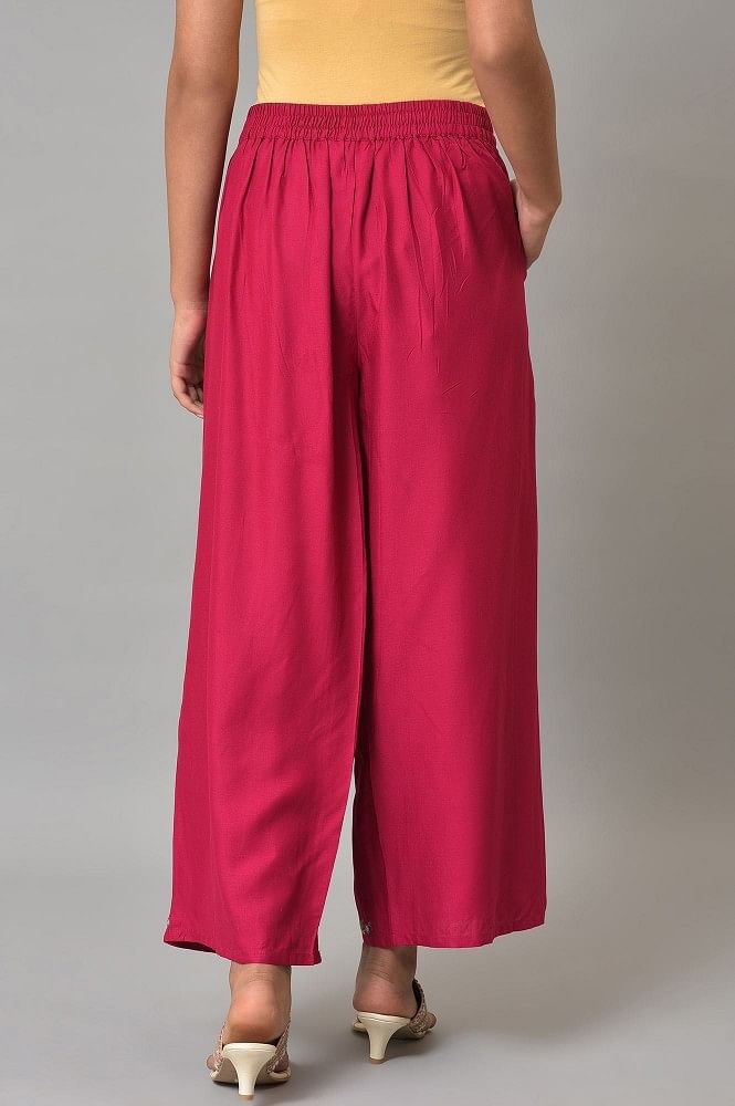 Buy W Ecru Printed Cambric Regular Fit Women's Parallel Pants | Shoppers  Stop