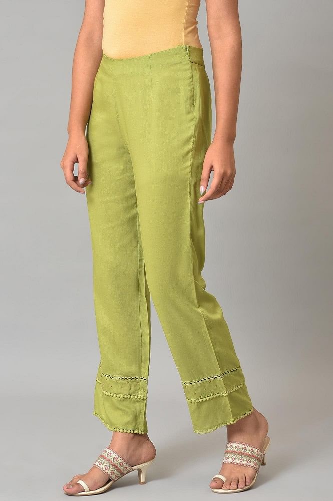 Buy SHEENAZ Womens Coton SLUB Solid Pants Combo of 2 Maroon&Pink Free Size  at Amazon.in