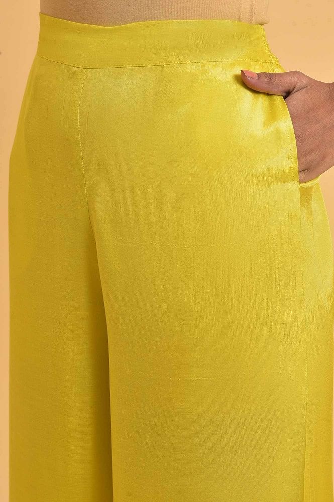 W Women Black Regular Fit Solid Parallel Trousers - Buy W Women Black  Regular Fit Solid Parallel Trousers online in India