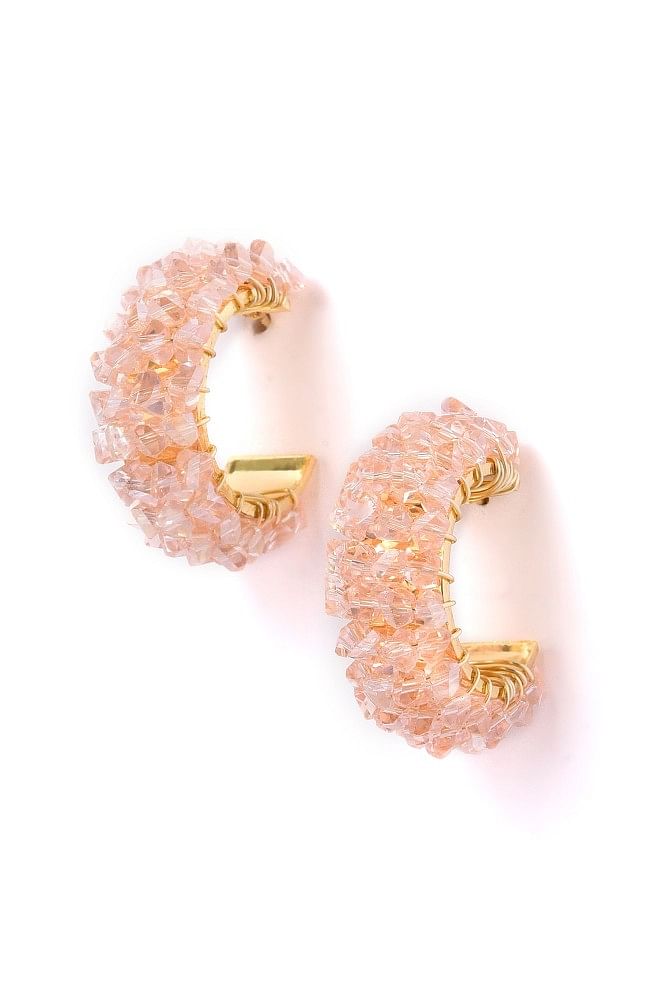 Buy 16 Mm Pink Wednesday Medium Hoop Earrings In 925 Silver from Shaya by  CaratLane