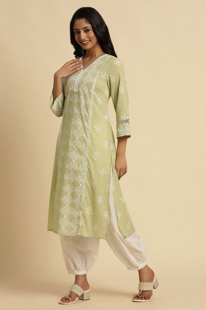 Lovely Light Yellow Colored Partywear Embroidered Rayon Kurti - Pant Set  With Dupatta