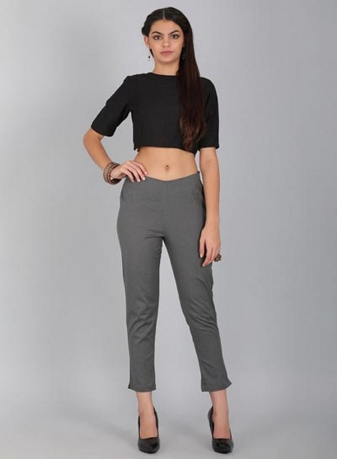 Buy NEXT ONE Relaxed Women Black Trousers Online at Best Prices in India